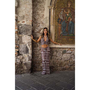 12th Tribe Lauren Mesh Maxi Skirt Size S